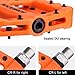 RockBros Lightweight Mountain Bike Pedals Nylon Fiber Bicycle Platform Pedals for BMX MTB 9/16