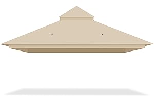 Yescom Canopy Top Replacement UV30+ Top Cover for 2-Tier 10x12 Ft Gazebo Yard