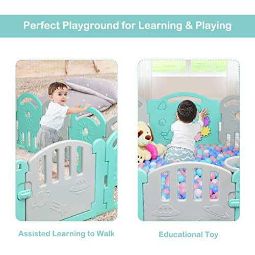 image for Costzon Baby Playpen, 14-Panel Kids Safety Yard Activity Center Playar