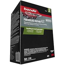 Kit de reparación de resina de fibra de vidrio, Negro, 28.8 Oz