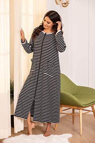 1 Ekouaer+Womens+Zipper+Loungewear+Pockets