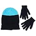 ABG Accessories Boys' Slouchy Knit Beanie with Magic Glove Set
