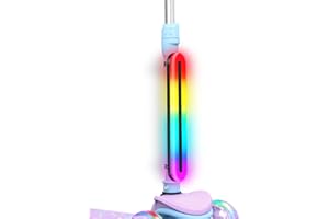 BELEEV LED Scooter Frame Light for Night Riding, 11 Flashing Effects, Battery Powered, Fits for Bicycles Electric Kick Scooters, Cool Bike Accessory for Adult, Kids & Teens, Ideal for Riding Camping