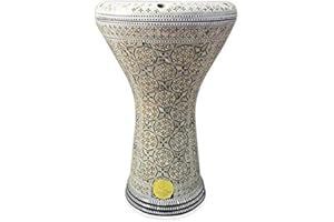 New! Gawharet El Fan Classic 17" Mother of Pearl Darbuka Drum Percussion (Triangulum Galaxy)