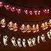 Set of 3 Halloween String Lights,60 LED Battert Operated String Lights Pumpkin/Ghgost/Bat -Perfect for Halloween Outdoor Yard Party Decorations