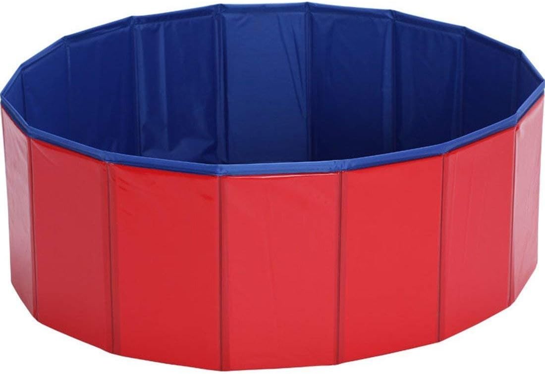 Homemper Dog & Cat Bathtub/Pet Bathtub, Foldable Dog Pool,Pet Beauty Bathtub/Big Bathtub/Dog Basin,Quick Folding (S:80cm(D) x20cm(H))