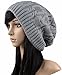 Ls Lady Thick Slouchy Knit Oversized Beanie Cap Hat Winter Warmming Cap