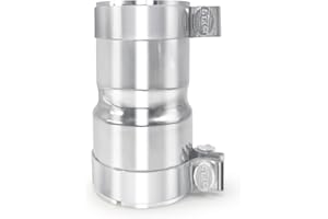 PEASTORM Stainless Steel 2.75 to 3 Inch Exhaust Adapter, 2.75" ID to 3" ID Exhaust Reducer Connector Pipe with Clamp