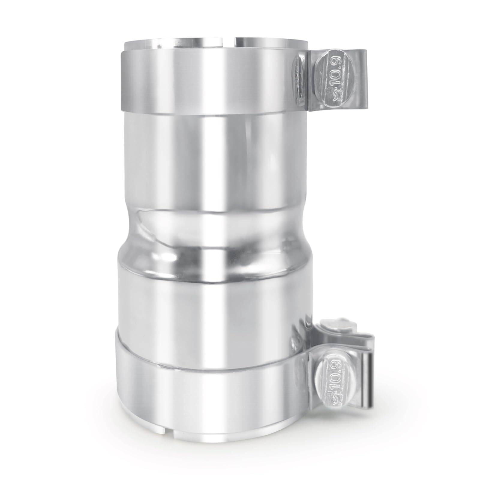 Photo 1 of Stainless Steel 3 to 3.5 Inch Exhaust Adapter, 3" ID to 3.5" ID Exhaust Reducer Connector Pipe with Clamp