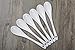 Porlien 5-inch White Teaspoons, Small Coffee Spoons Set of 6, Perfect for Coffee Cups and Teacups