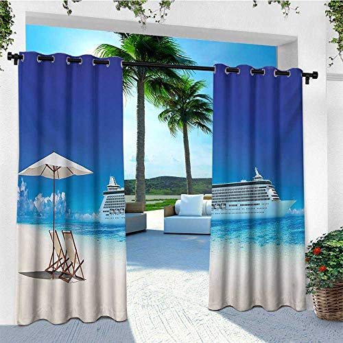 Leinuoyi Seaside Outdoor Curtain Pole Summer Beach Cruise Boat