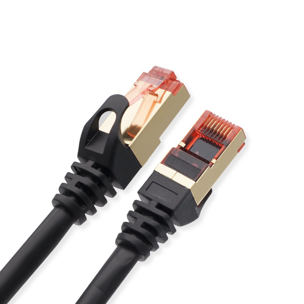 Cablesson Ethernet Snagless Cable 7.5m Cat7 Gigabit Lan Network - RJ45 Connector lead - High Speed Patch Cord Design 10Gbps for 600Mhz/s STP Molded for Switch, Router, Modem,Patch Panel,PC and more