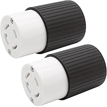 るえの Saihisday NEMA L14-30R 30 Amp Locking Connector, 125/250V 4