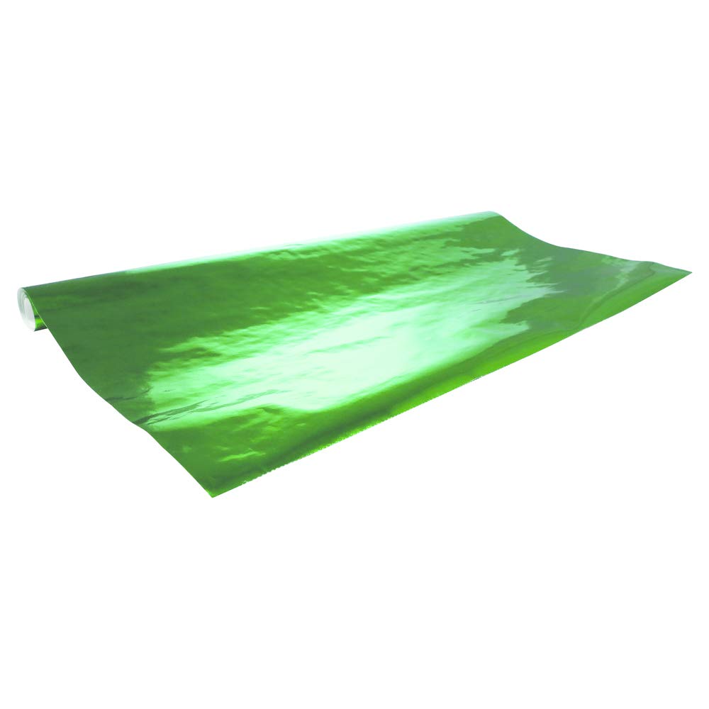 Clairefontaine 354150C - One Roll of Metallic Paper - 1 Side - Size: 2x0,70m - 80g - Colour: Green - Gift Wrapping, Outer Packaging, DIY, Arts and Crafts