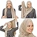 VeilWear Cotton head scarf, instant hijab, ready to wear muslim accessories for women (Beige)