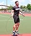Rapide Jump Rope - Adjustable Cable, Rapid Ball Bearings & Anti-Slip Handles - Skipping Rope for Fast Weight Loss & for Exercise, Cardio, Crossfit (Black)