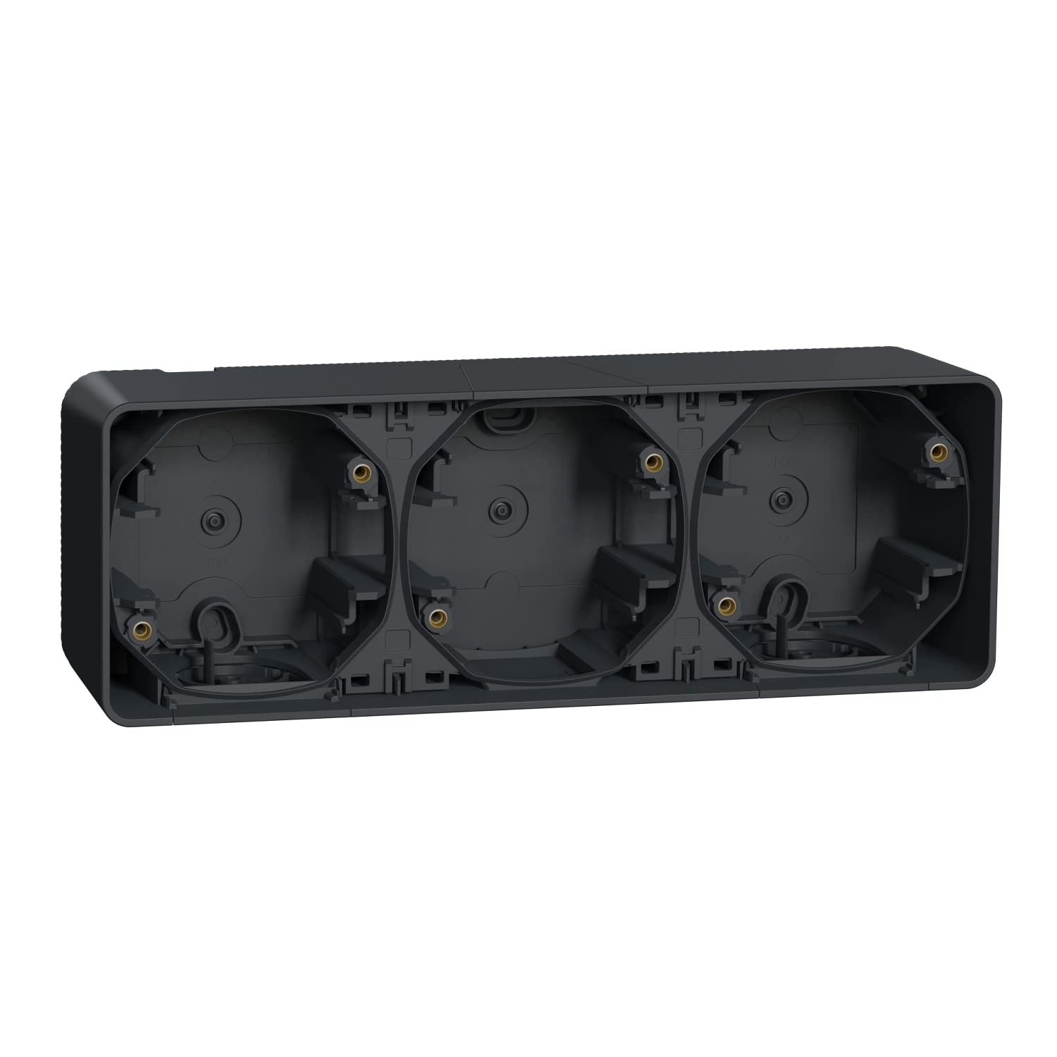 Schneider Electric Horizontal Triple Surface Box IP55 Grey MUR37713