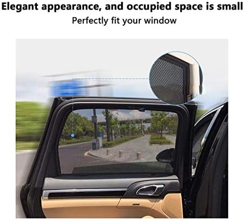 NszzJixo9 Polyester Mesh Magnetic Sunshade Car Windows Size Universal 4Pcs/Se Shields Blocks Reversible Foldable Compact Light Weight