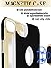 iPhone 7 Plus Case, iPhone 8 Plus Case, Luxury PU Leather Cloth Protective Cover Case, Magnetic Electroplate Rubber Slim Cell Phone Case iPhone 7/8 Plus Case (5.5 inch) - Black