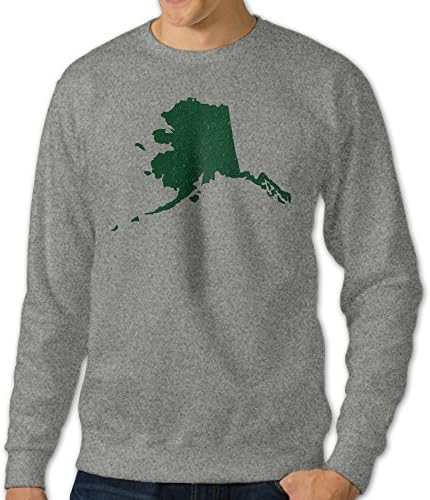 Distressed Alaska State Shape Men's Cool Hoodies Hoodie Design