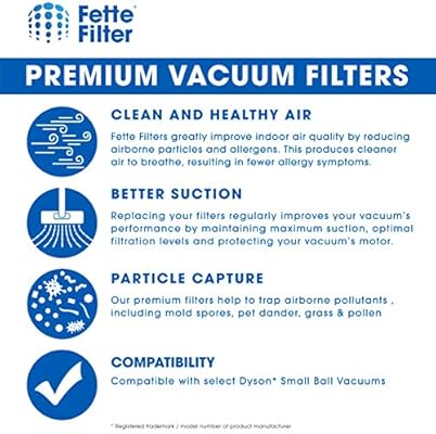 Fette Filter Vacuum Filter Set Compatible With Dyson Small Ball Up15 Small Ball Multi Floor Small Ball Pro Compare To Part 02 01 Combo Pack Amazon Sg Home