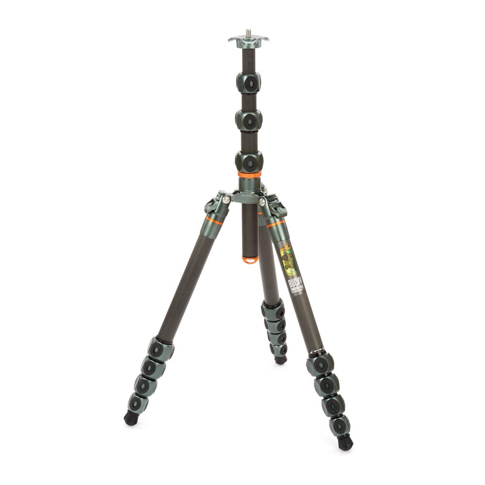 3 Legged Thing Legends Bucky Carbon Fibre Tripod - Travel-Friendly, Adjustable Camera Tripod with 3 Detachable Legs & Multiple Mounting Points (BUCKYGREY)