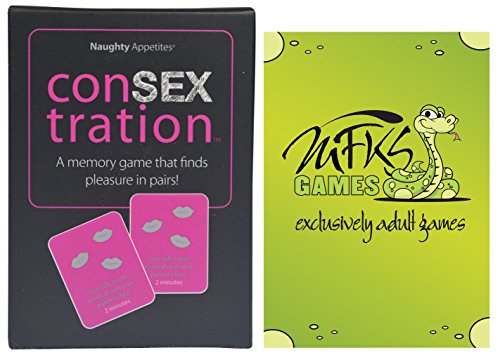 conSEXtration - Adult Card Game For Couples - Bundle - 2 Items