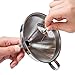 Joyfor Stainless Steel Funnel with Removable Detachable Strainer/Filter for Cooking,Flask Funnels for Essential Oils & Flask-Filling