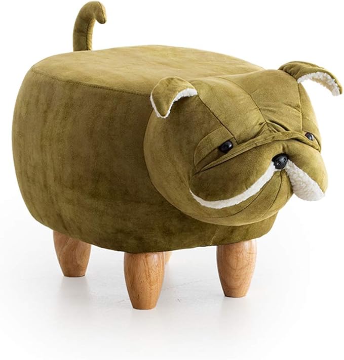 Animal Shape Footstools Puppy Ottoman ouffes,Tech Cloth