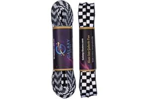 Galaxy Skates Sublimation 9mm Roller Skate Laces – 96” Colorful Shoelaces for Derby Skates, Boots, Figure Skates
