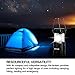 HEYGO Ultra Bright Portable LED Camping Lantern Camping lamp Light with 3 AA Batteries for Outdoor Equipment & Emergency (Black, Collapsible)