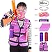 FenglinTech Girls Tactical Vest Kit for Nerf Rebelle Series Blaster - (Type 1)