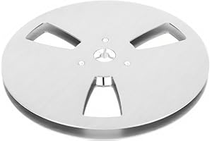 Vvikizy 1/4 7 Inch Empty Tape Reel 7 Inch Empty Reel 1/4in Tape Reel Aluminum Alloy Universal for Reel to Reel Tape with 3 Ho