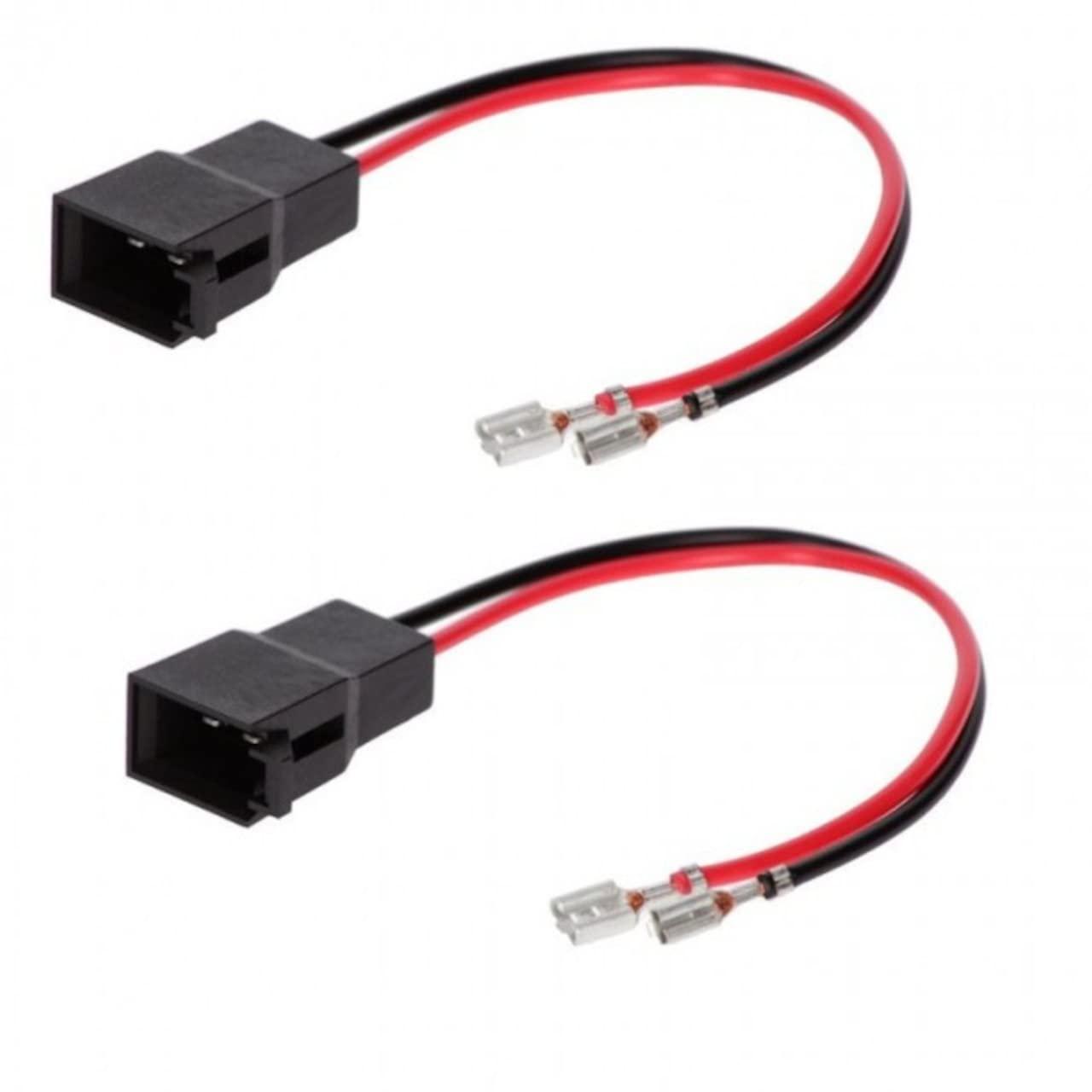 Sound-way - 2x Car stereo speaker Wiring adapter Harness Connector Lead Loom Cable Plug compatible with Opel, Renault, Rover, Seat, Skoda, Volvo, Volkswagen,