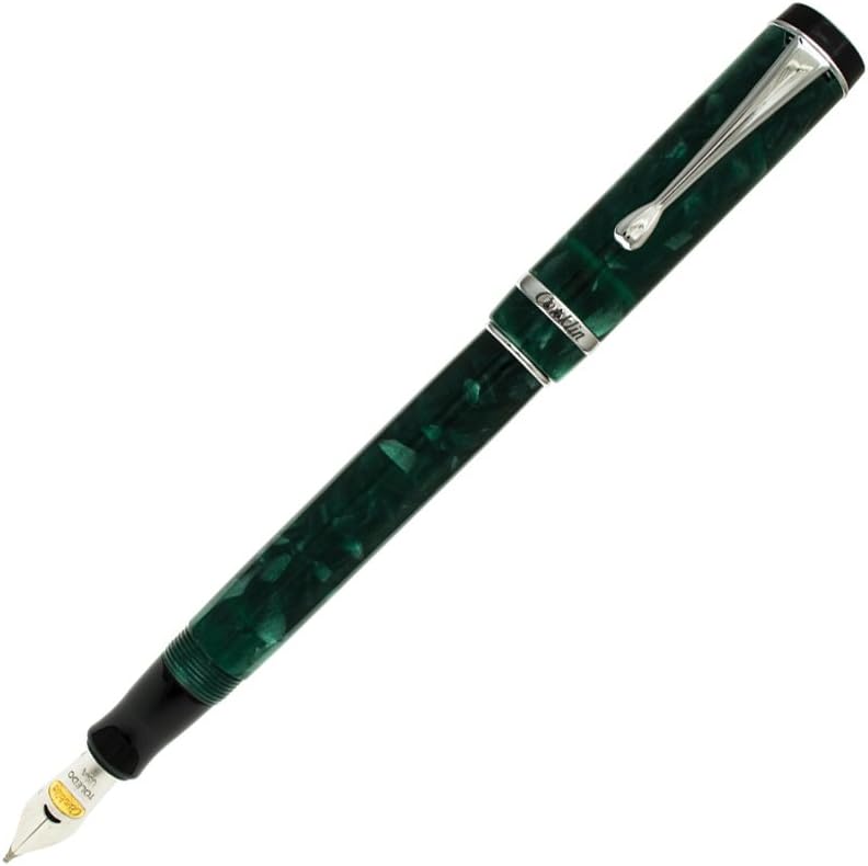 ConklinDuragraph Fountain Pen ‚Äì Forest Green Chrome Trim
