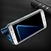 AICase Galaxy S7 Edge Case, Luxury Translucent View Window Sleep/Wake Up Function Cover Mirror Screen Flip Electroplate Plating Stand Full Body Protective Case for Samsung Galaxy S7 Edge (Blue)
