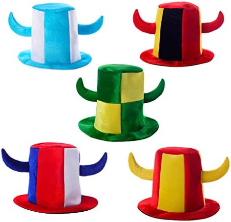 XiYunHan 2018 World Cup Germany Spanish Brazil Fans Bar Parties KTV Help cap Horn Adult code National flag color (Color : France)