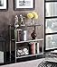 Convenience Concepts Royal Crest 3 Tier Bookcase, Chrome / Glass