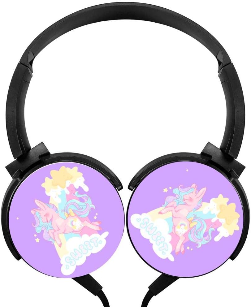 Cute Pink Unicorn Star Headphones 3D Printed OverEar