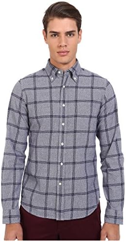 Gant Rugger Men's R. Melange Dobby Hugger (Fit) Oxford Button Down Persian Blue Button-up Shirt
