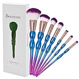 Becoyou Professional Makeup Brushes, 7 Pieces Makeup Brush Set with Gourd Shape Handle for Face Powder Foundation Blush Concealer Contour Eyeshadow Eyebrow Cosmetics Brush, Multicolor