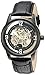 Stuhrling Original Men's 877.06 Winchester Automatic Self-Wind Skeleton Black Genuine Leather Strap Watch
