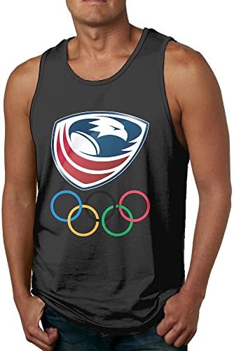 GDokk Men's Rio 2016 Olympics USA Rugby Logo Tank Top/Vest/Sleeveless