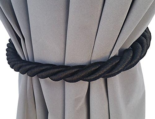 Amazon Com 1 Large Black Luxury Handmade Window Treatment Home