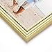 LaVie Home 8x10 Picture Frames(3 Pack, Gold) Single Photo Frame with High Definition Glass for Wall Mount & Table Top Display, Set of 3 Basic Collection