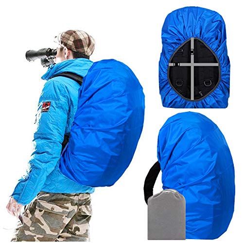 Joy Walker Backpack Rain Cover Waterproof Breathable Suitable for (15-30L, 30-40L, 40-55L, 55-70L, 70-90L) Backpack Hiking/Camping/Traveling (Blue, XXL (for 70-90L Backpack))