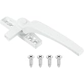 uxcell 1Pcs Casement Window Locking Handle, Zinc Alloy Locking Handle Grasp Grip Right Hand for Window, White