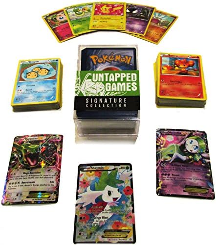 100 Assorted Pokemon Cards With Foils &amp; 3 Ultra Rare EX Cards - Untapped Games Signature Collection