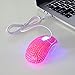 Eco-Fused USB Optical Computer Mouse with Crystal Bling Rhinestone Design with Retail Packaging (Pink Rhinestones)