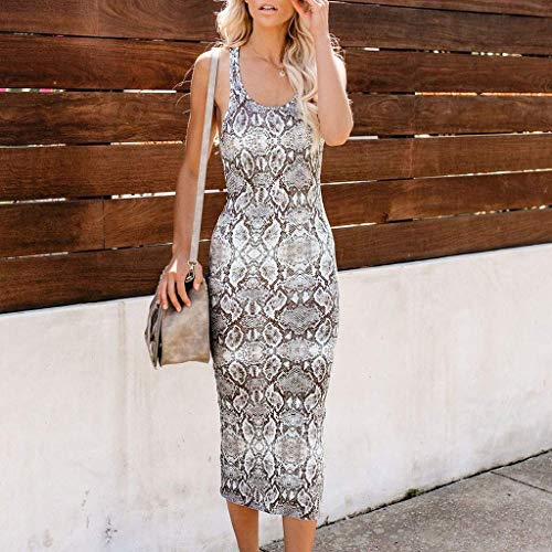 51wPfmrMOOL Manera De Mujer del Vestido del Serpiente Patrón La De Vestido Vida de la Moda Informal De Verano Abrigo De La Serpiente… Manera De Mujer del Vestido del Serpiente Patrón La De Vestido Vida de la Moda Informal De Verano Abrigo De La Serpiente… - Imagen 4